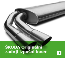 Škoda originalni zadnji izpušni lonec