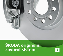 Škoda originalni zavorni sistem