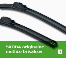 Škoda originalne metlice brisalcev